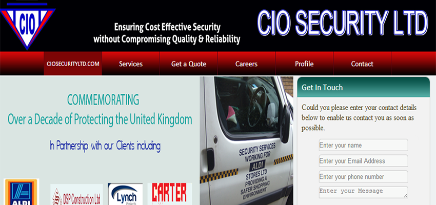 We did it for CIO Security Limited